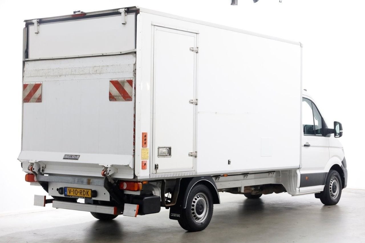 Volkswagen Crafter 35 2.0 TDI 140pk Bakwagen met laadklep en, Auto's, Wit, Bedrijf, 295 g/km, Onderhoudsboekje
