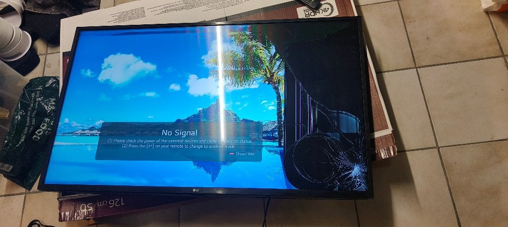 LG 50 inch televisie om weg te geven., Ophalen, LCD, Niet werkend, LG