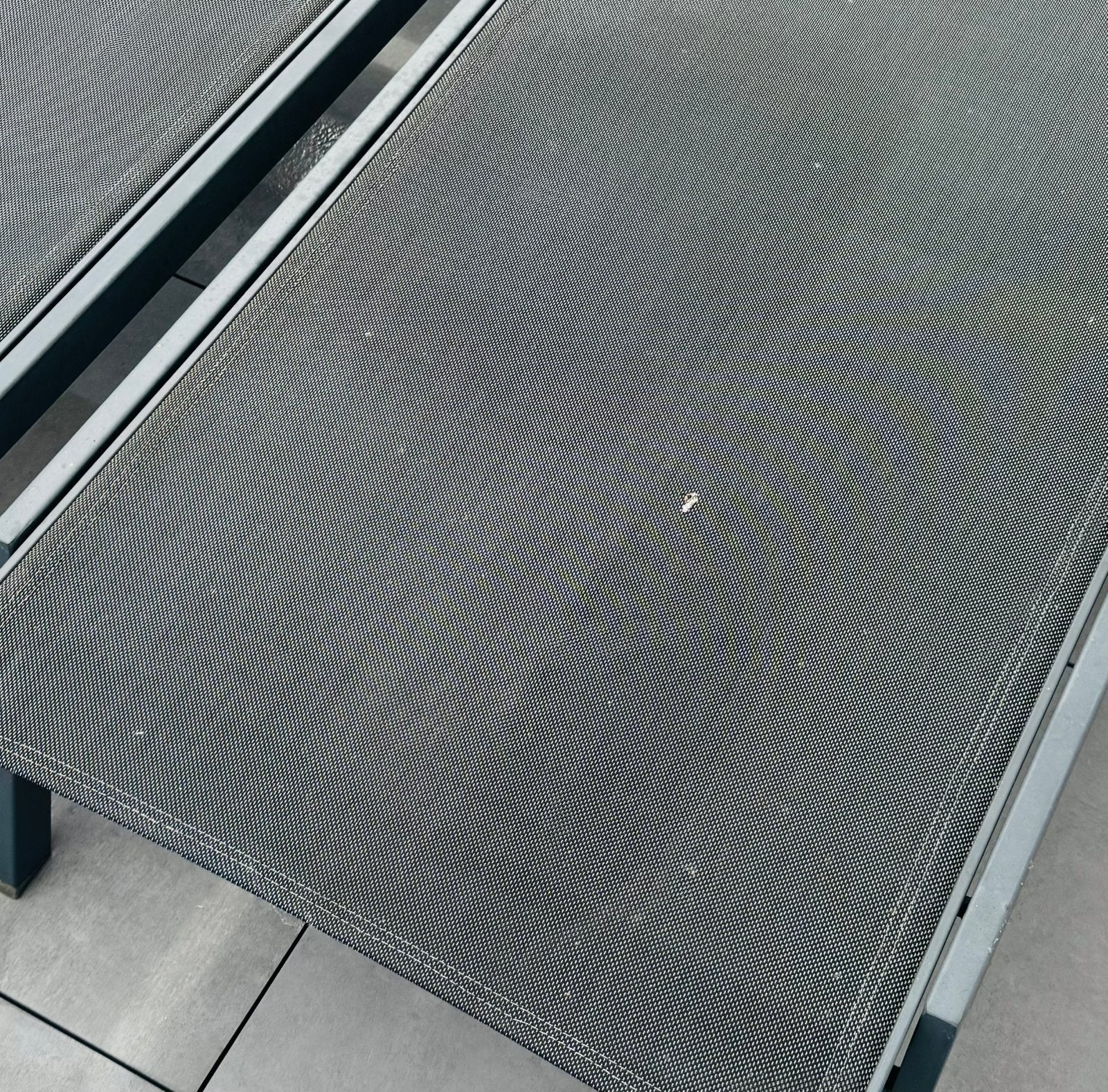 Aluminium ligbed - verstelbaar antraciet zeer goede staat, Ophalen, Zo goed als nieuw, Aluminium