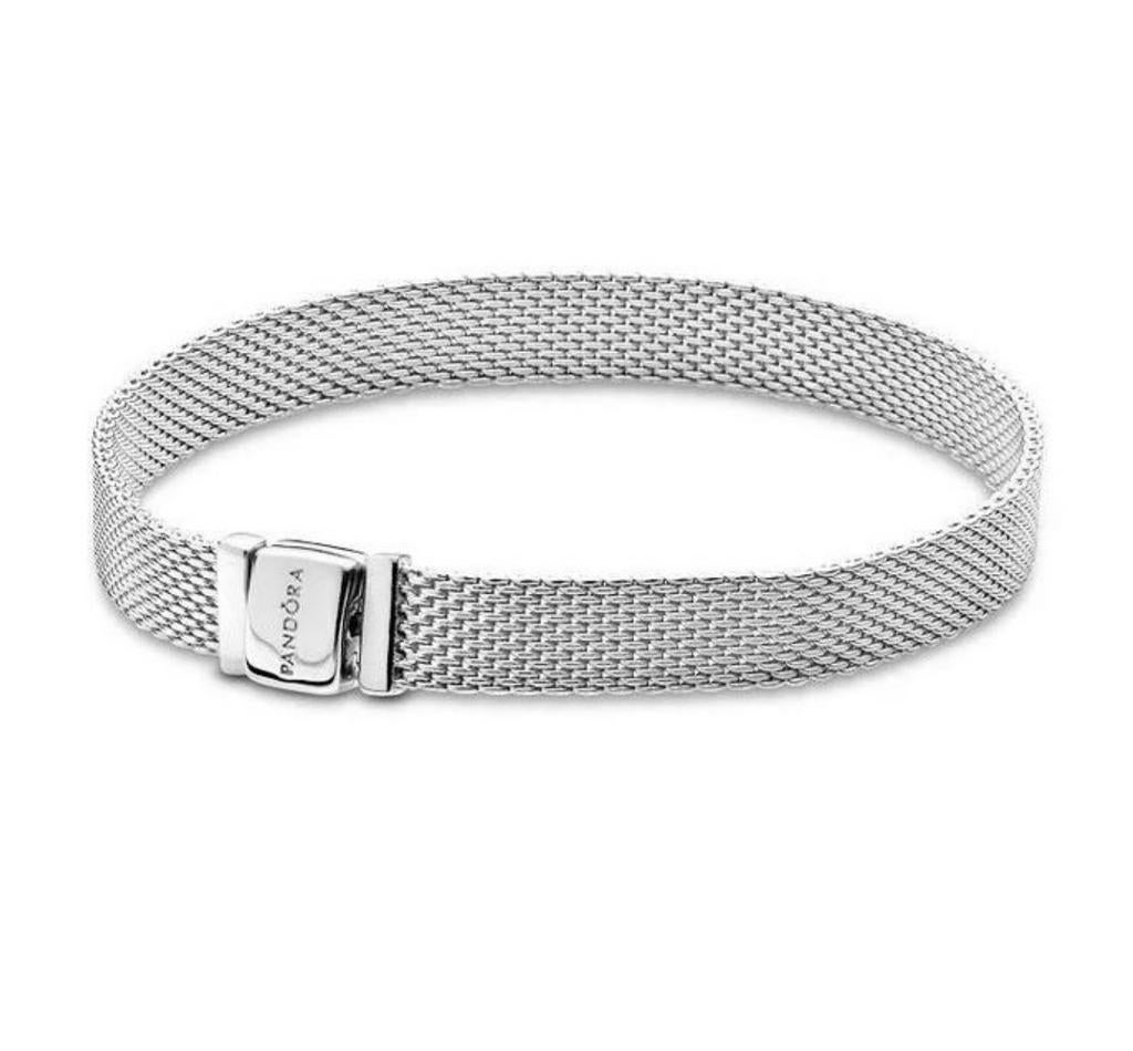 Bracelet Pandora Reflexions Mesh 597712 en argent 925, Enlèvement ou Envoi, Comme neuf, Argent, Argent