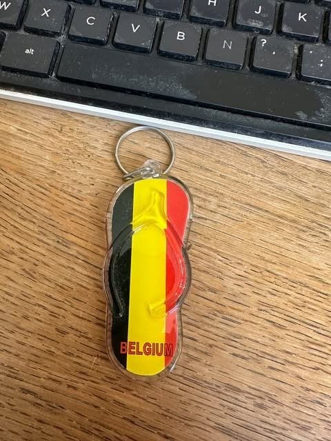 Porte-clés en PVC belge, Belgium, Comme neuf, Autres types, Info@ljac.gr