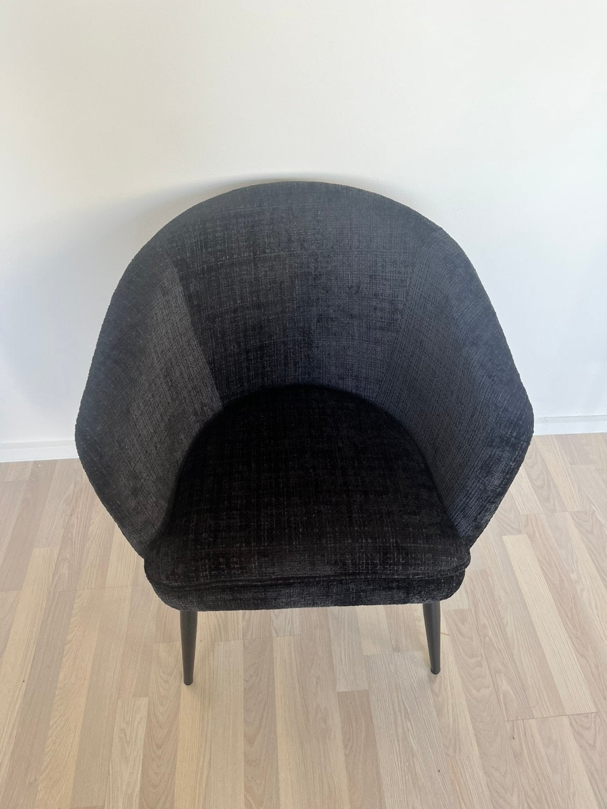 Chloe zwart fauteuil, Huis en Inrichting, Ophalen, Zo goed als nieuw, Stof