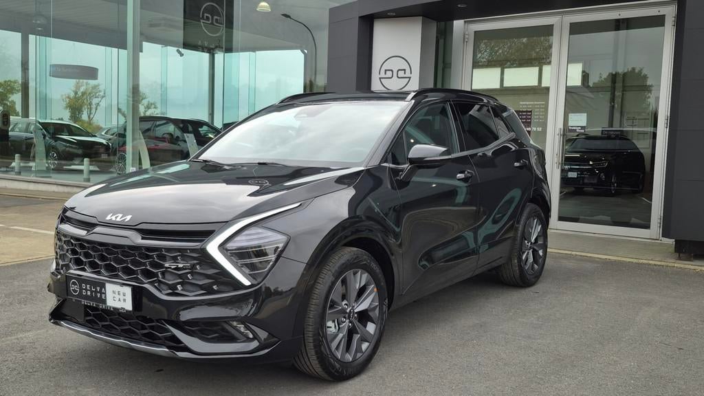 Kia Sportage 1.6 T-GDI HEV GT LINE  Nieuw !  7 jaar wa, Auto's, Zwart, 4 cilinders, Adaptive Cruise Control, Zwart