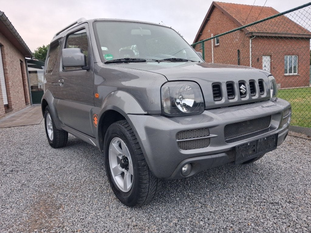suzuki jimny #full option# leder airco !!gekeurd!! 92 000km, Auto's, Suzuki, 4 zetels, Zwart, Leder, Bedrijf