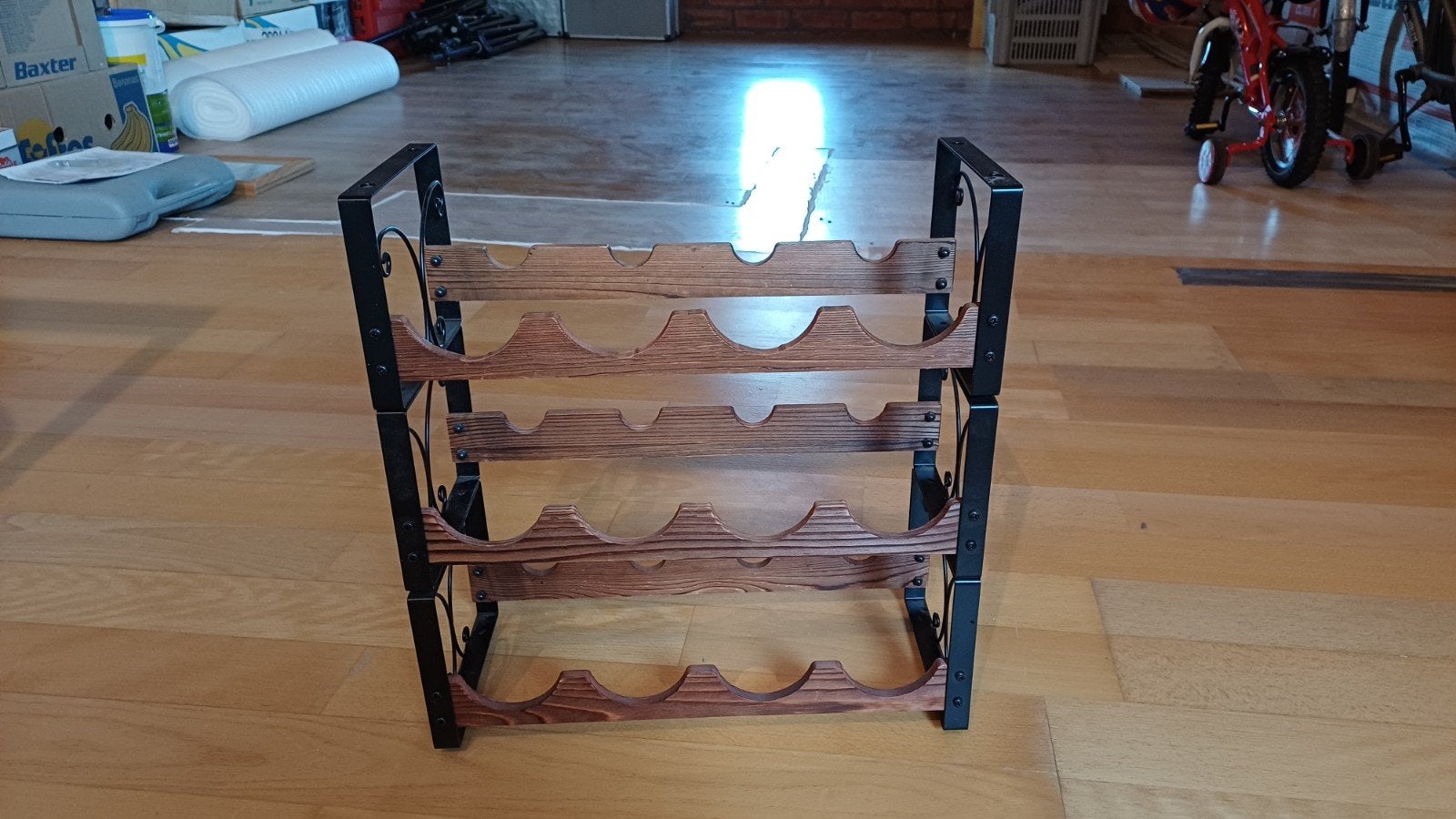 wijn rekje 3 delig, Maison & Meubles, Tables | Tables de salon, Enlèvement, Métal