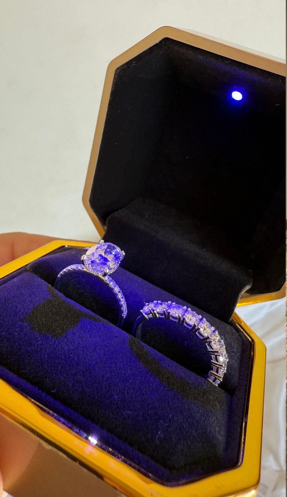 Diamand ring IGI, Bijoux, Sacs & Beauté, Bagues, Neuf, Femme, Blanc, Or, Avec pierre précieuse, Enlèvement ou Envoi