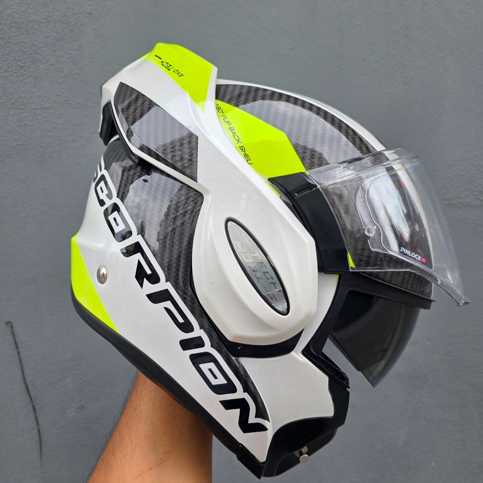 casque moto scorpion modulable, Motos, Enlèvement ou Envoi, S