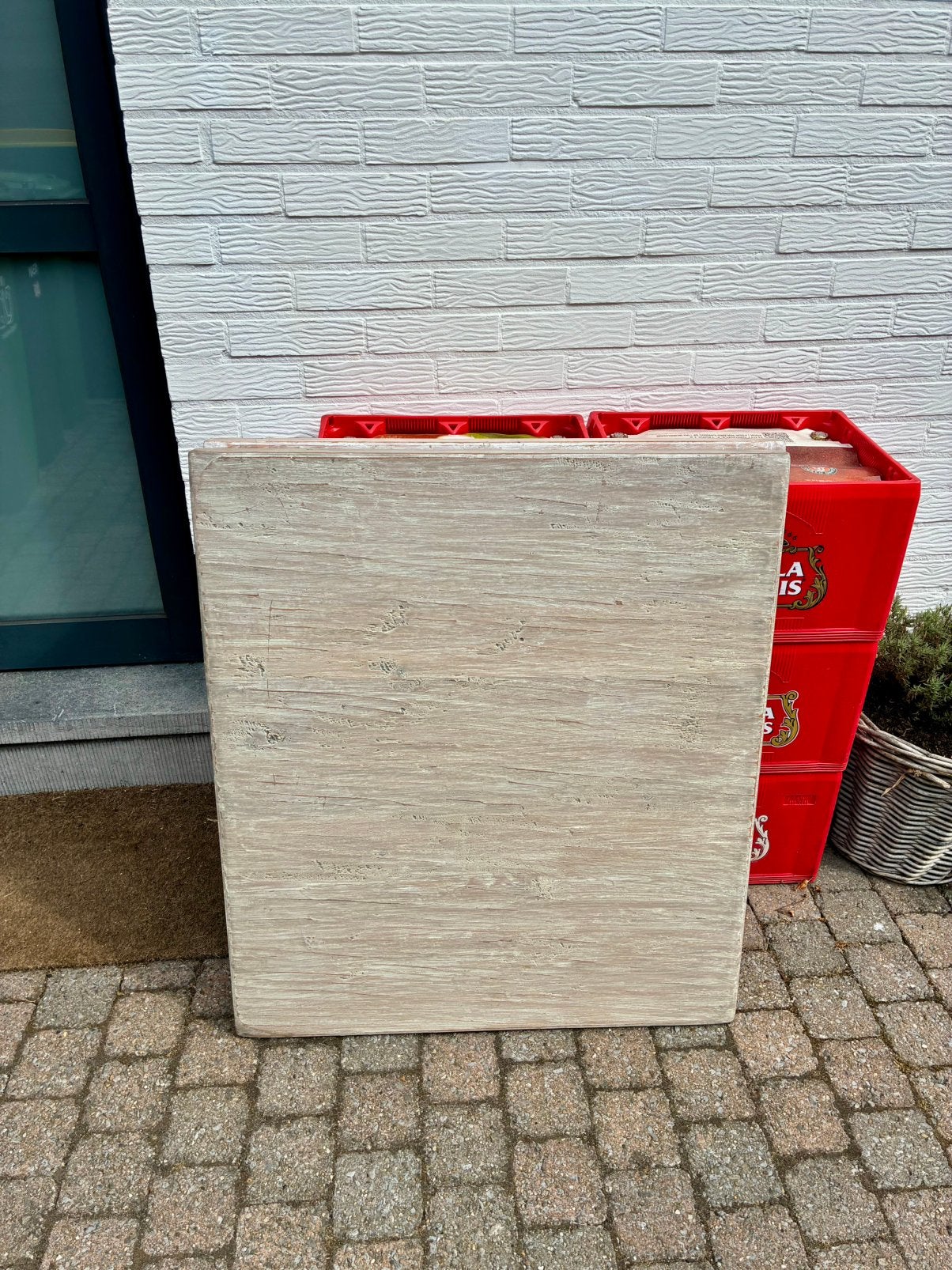 Tafelbladen zwaar hout (70 x 80cm) 7 st., Ophalen, Zo goed als nieuw