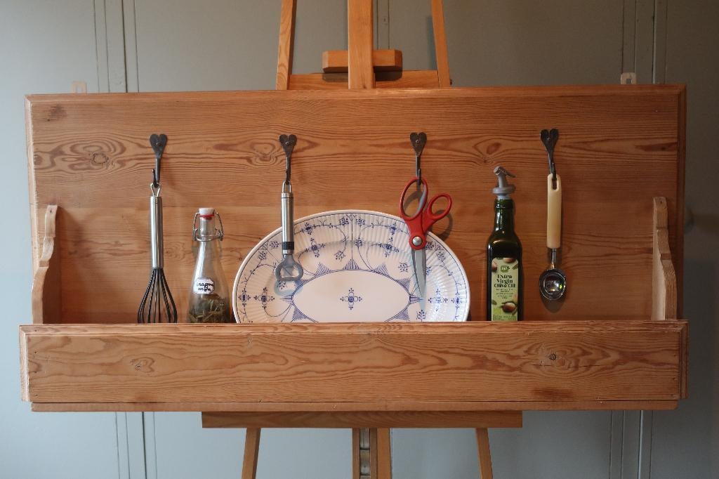 Grenen bordenrek, Antiek en Kunst, Ophalen
