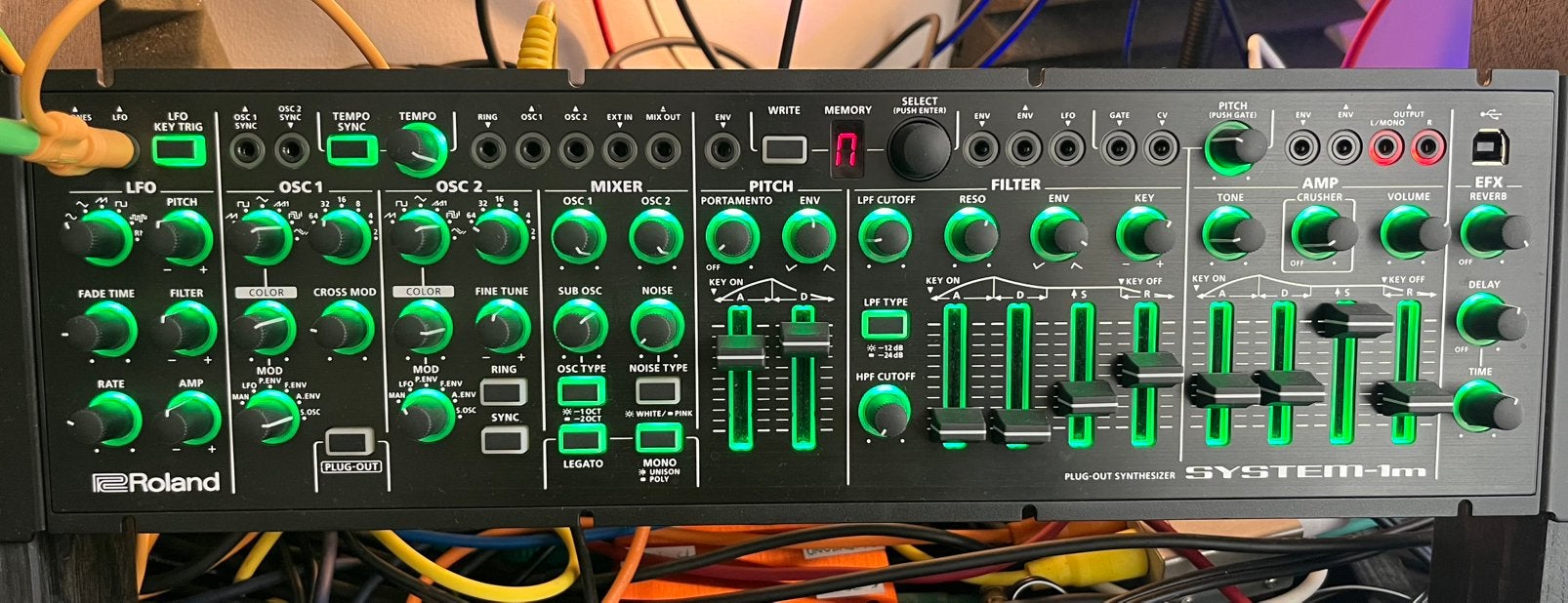 Roland System-1m (mint), Musique & Instruments, Enlèvement, Comme neuf, Roland, Avec connexion MIDI