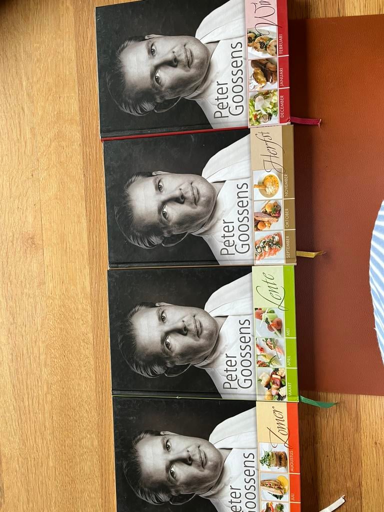4 kookboeken Peter Goossens, Ophalen, Hoofdgerechten, Zo goed als nieuw, Europa