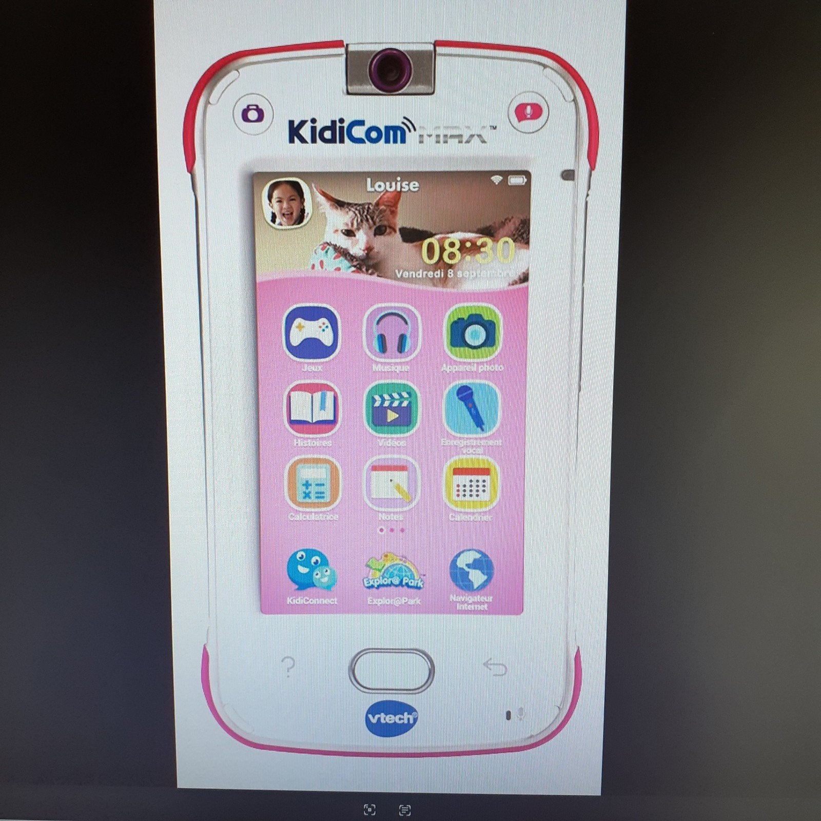 Junior mobiel Vtech Baby KidiCom Advance 3.0 Wit en Roze, Ophalen, Zo goed als nieuw, 6 jaar of ouder