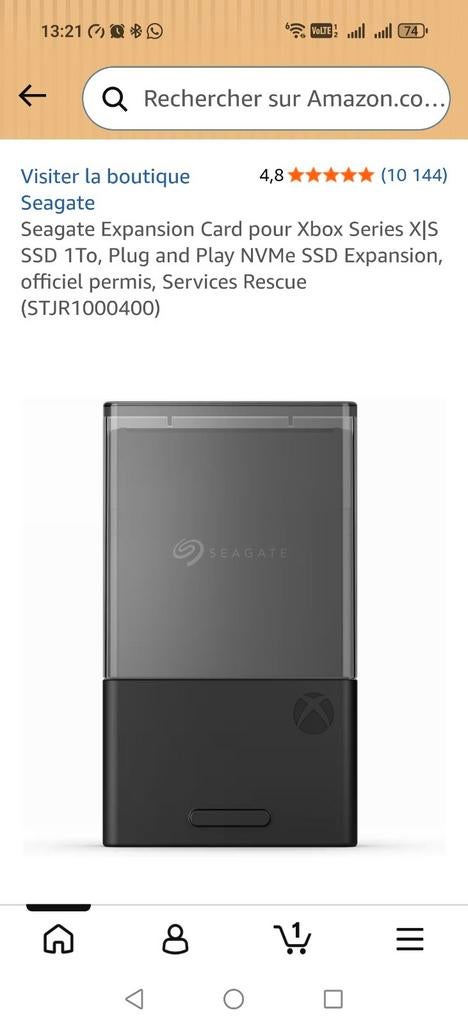 Disque dur pour Xbox 1T, Enlèvement ou Envoi, Comme neuf, Autres types