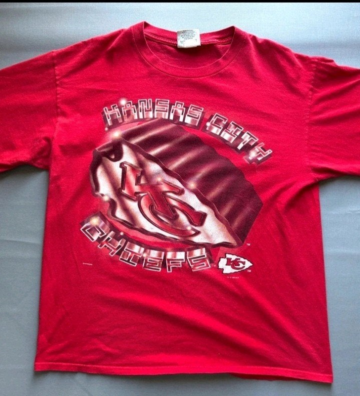 T-shirt Vintage Kansas City Chiefs NFL XL, Rouge, Enlèvement ou Envoi, Taille 56/58 (XL), Comme neuf