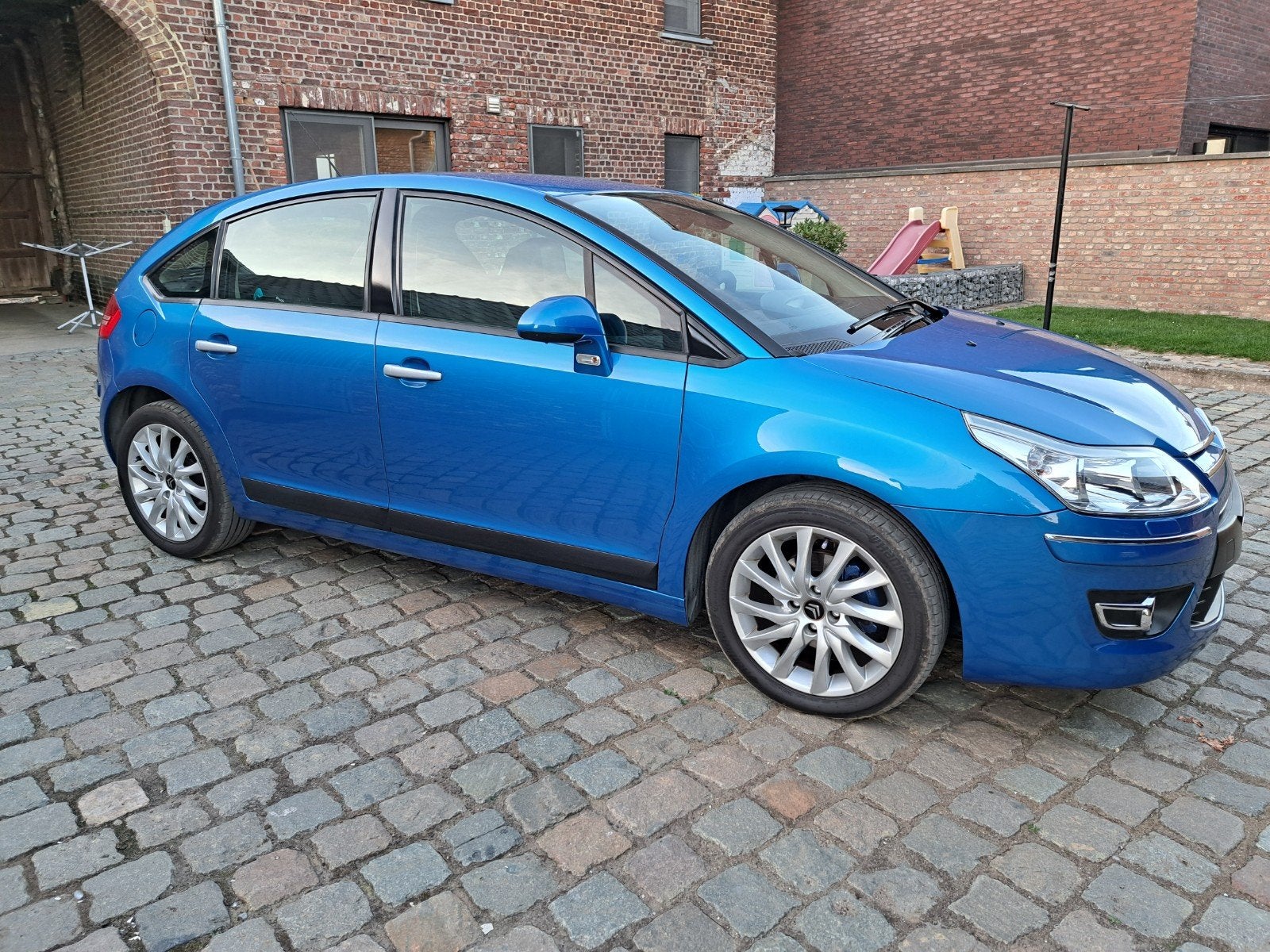 Citroën c4 1.6 hdi 2009 exclusive topstaat !!!, Auto's, Zwart, Blauw, Verwarmde buitenspiegels, 5 deurs