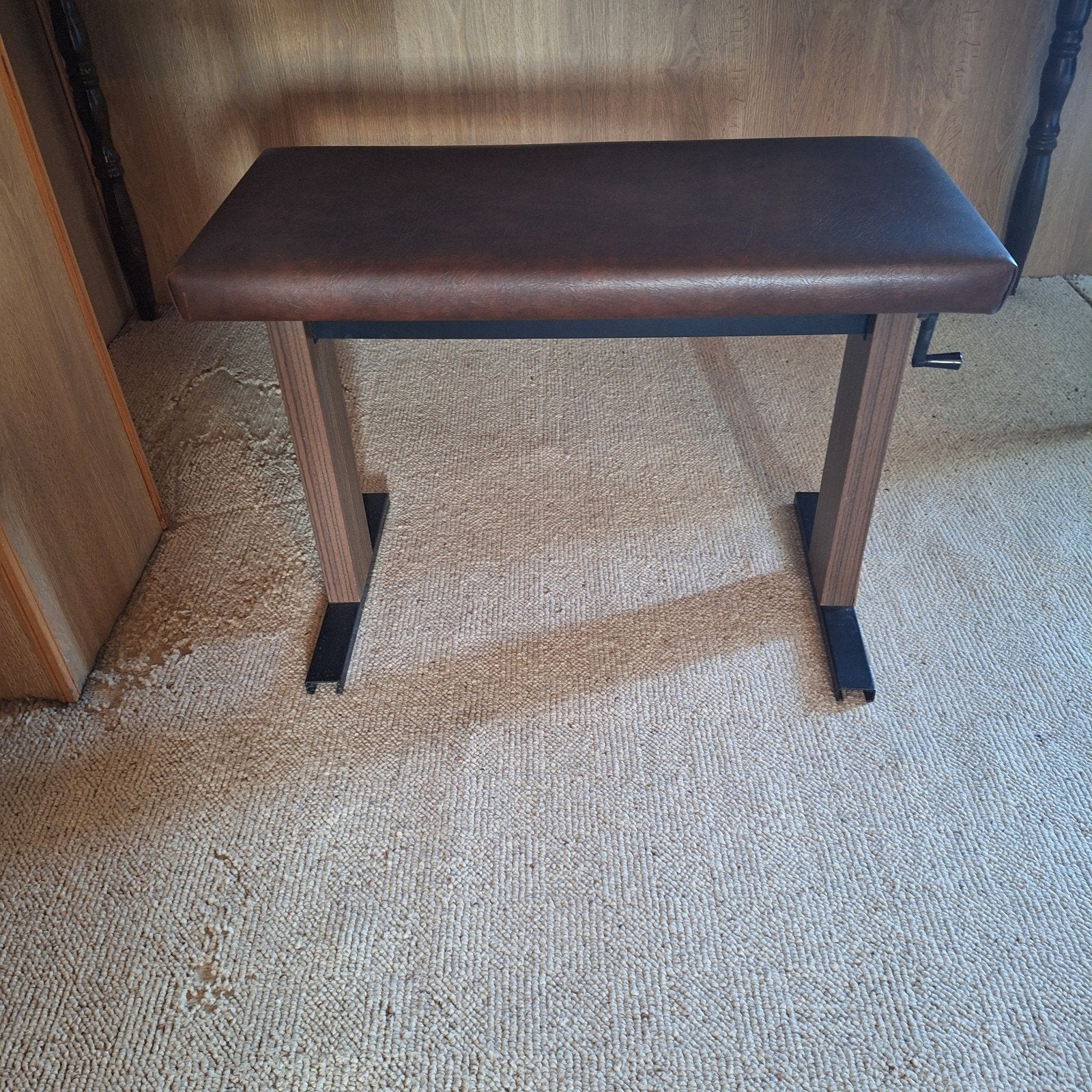 Piano bank L: 72cm B: 23cm H: 50cm / 65cm, Muziek en Instrumenten, Ophalen, Zo goed als nieuw, Bruin, Piano