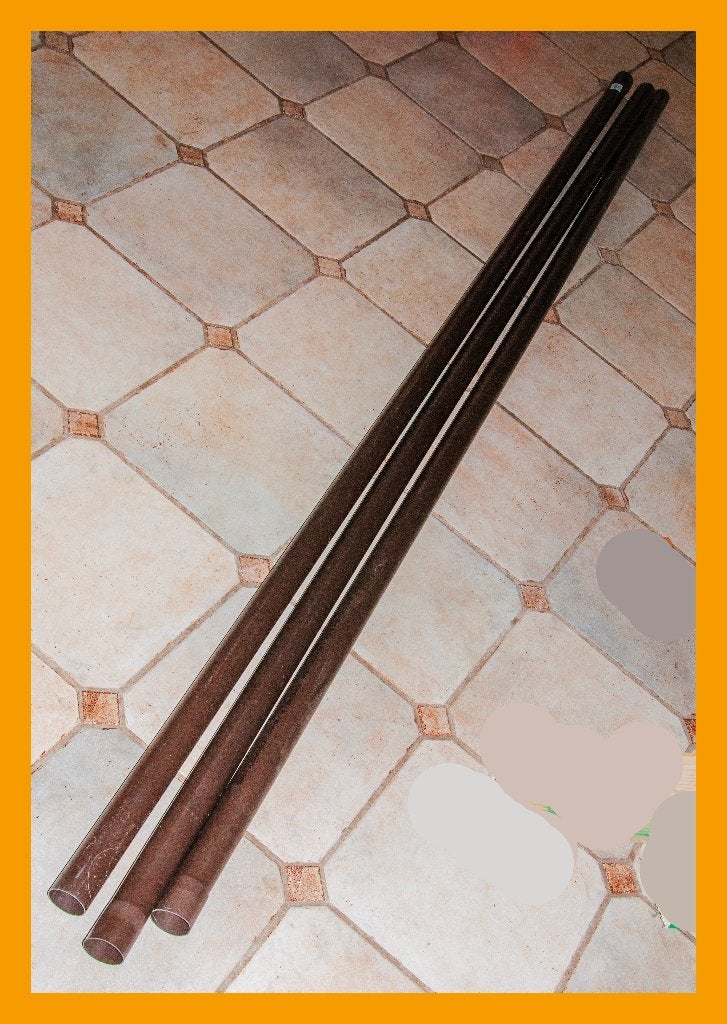 Afvoerbuis Regenpijp PVC 3 STUKS koppelbaar / Splinternieuw, Bricolage & Construction, Neuf, 40 à 60 mm, 2 à 4 mètres, PVC