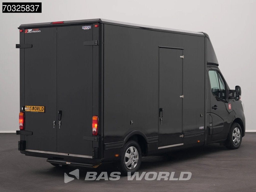Renault Master 145PK Zijdeur Achterdeuren Bakwagen LED Navi, Auto's, Bestelwagens en Lichte vracht, Start-stop-systeem, Stof, Gebruikt