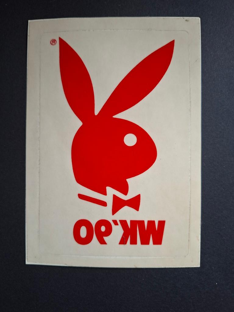 Autocollant pour fenêtre Playboy WK '90, Enlèvement ou Envoi, Comme neuf, Marque