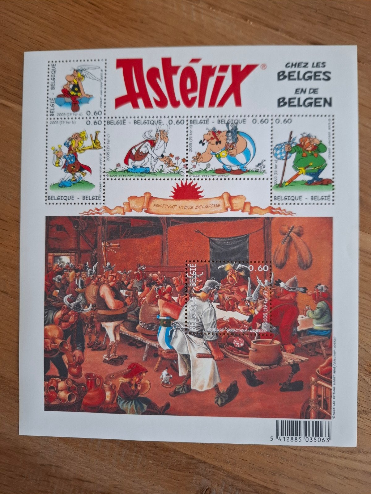 Astrix en de Belgen postzegels, Ophalen of Verzenden, Postfris, Postfris