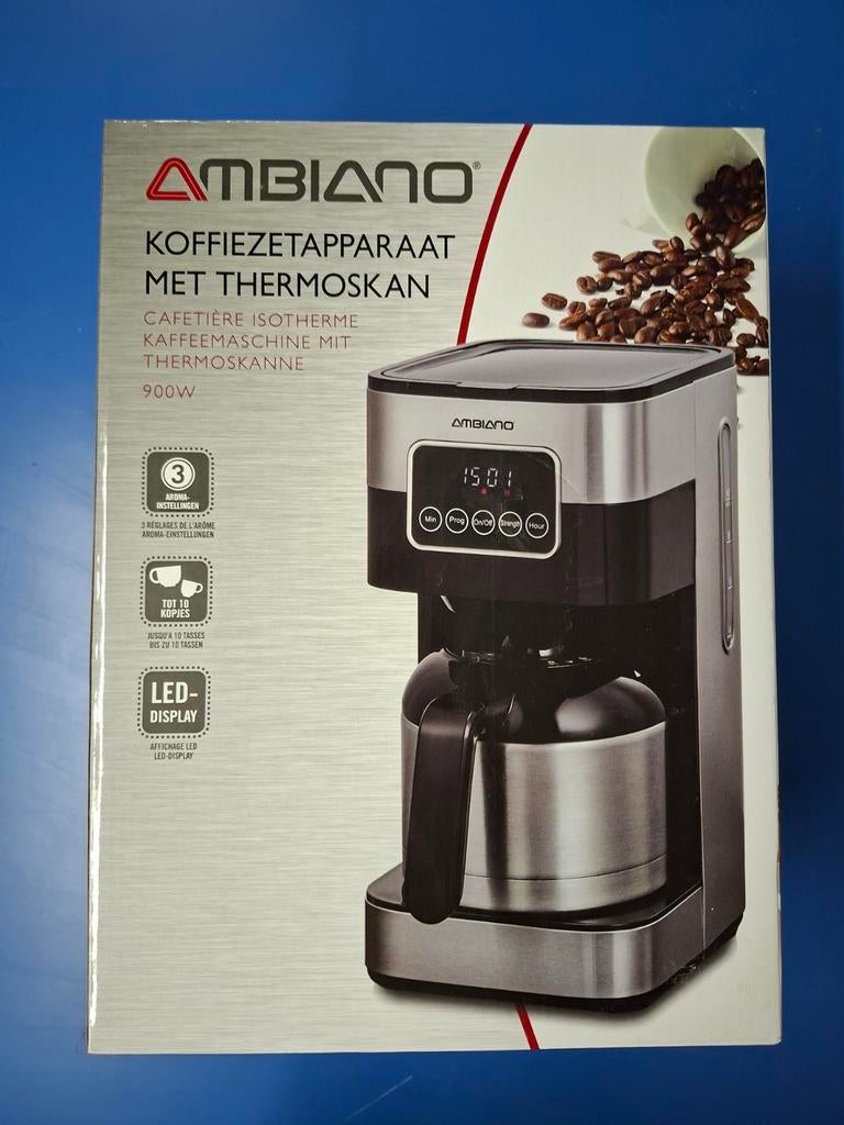 *NIEUW* Koffiezetapparaat met thermoskan, Elektronische apparatuur, 10 kopjes of meer, Ophalen, Nieuw, Koffiemachine