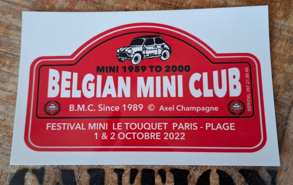 BMC Ancien Sticker " Festival MINI Le Touquet 2022 " Neuf, Collections, Marques automobiles, Motos & Formules 1, Neuf, Voitures