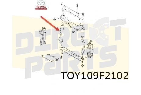 Toyota Aygo X (3/22-) frontplaat Rechts verticaal Origineel!, -, -, Nieuw, Toyota
