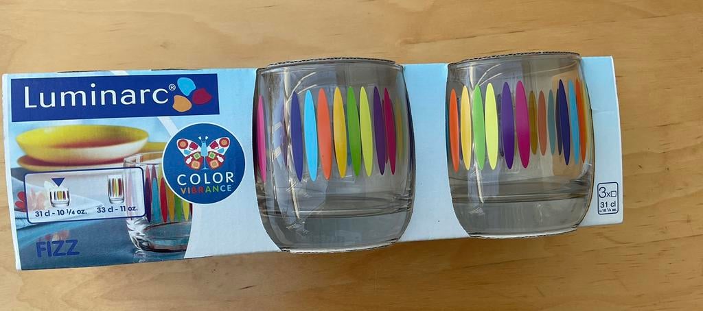 3 verres Luminarc, Enlèvement, Neuf