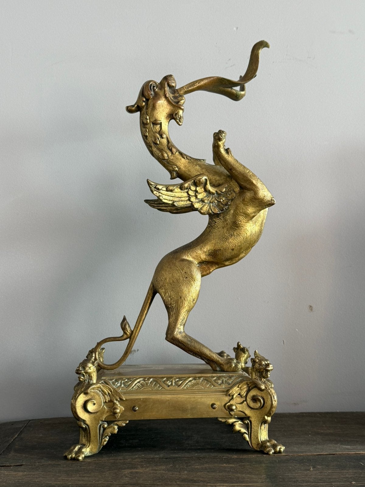 Antieke Draak 1780-1820 empire / vuurbok Frakrijk, Ophalen of Verzenden