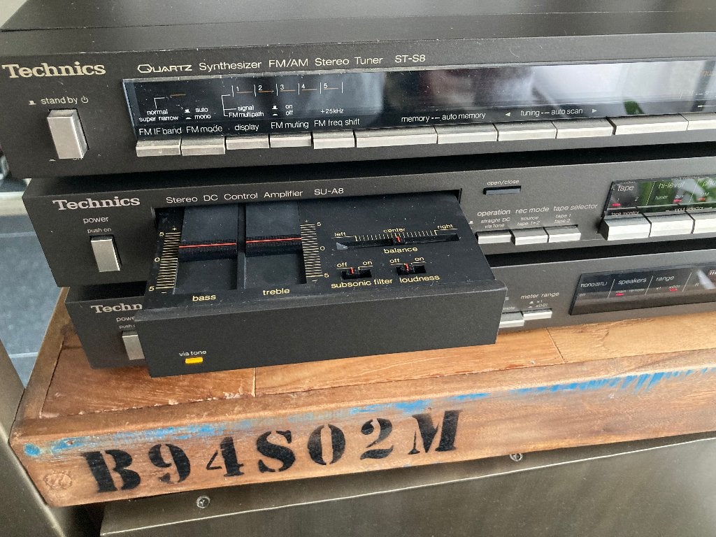 Technics su-a8 en se-a7, Audio, Tv en Foto, Versterkers en Ontvangers, Ophalen, Gebruikt, Stereo, Minder dan 60 watt