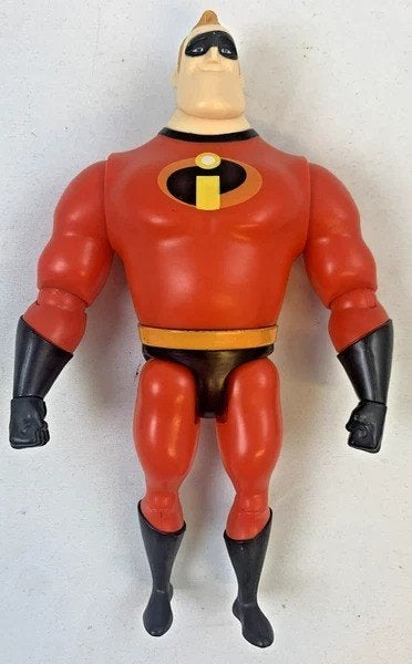Mattel Disney Pixar De Incredibles Mr Incredible Figuur 18cm, Verzamelen, Disney, Verzenden, Overige figuren, Zo goed als nieuw