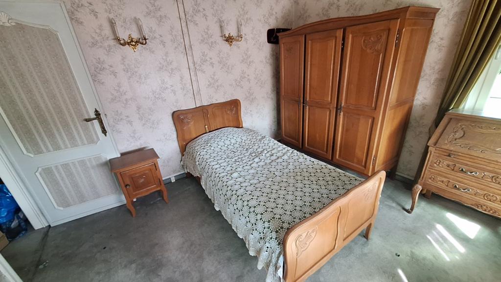 Rustieke slaapkamer 1 persoonsbed gratis, Ophalen, Gebruikt