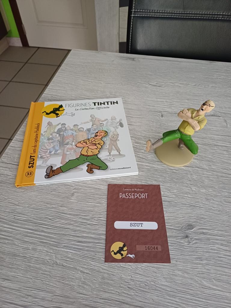Figuur Szut nummer 33 officiële Moulinsart-collectie, Ophalen of Verzenden, Kuifje, Zo goed als nieuw, Beeldje of Figuurtje
