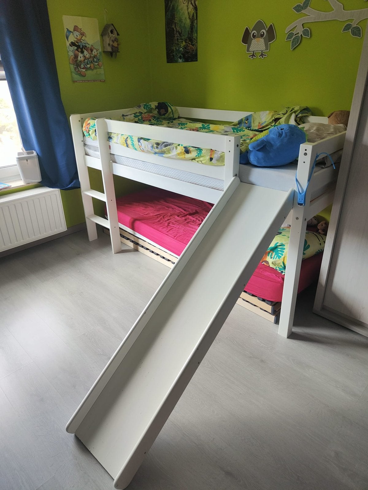 Lit enfant 90x200 avec toboggan, Enlèvement, Utilisé
