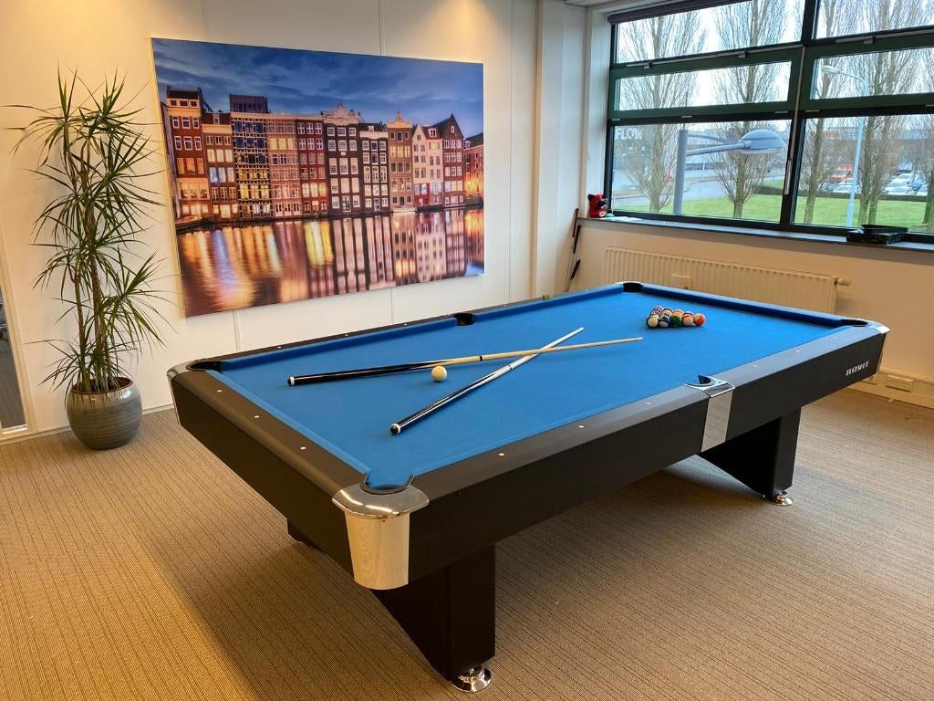 BUCKSHOT 9FT Pooltafel (282x155cm) Poolbiljart Ball-Return, Ophalen of Verzenden, Nieuw, Pooltafel