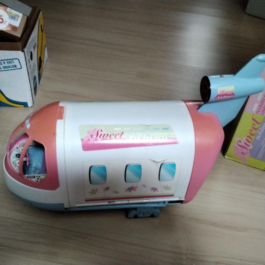 Vintage barbie vliegtuig, Kinderen en Baby's, Ophalen of Verzenden, Gebruikt, Barbie