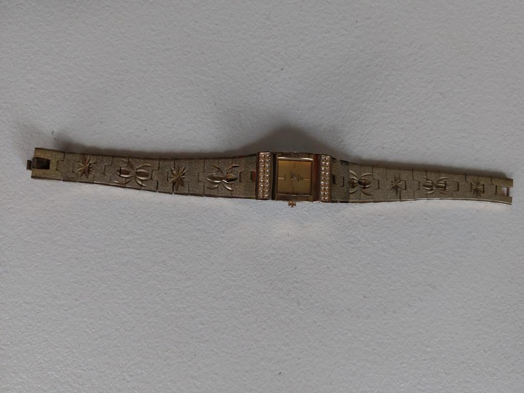 Montre Quartz plaqué or 22 Carats, Montre-bracelet, Autres marques, Enlèvement ou Envoi, Comme neuf