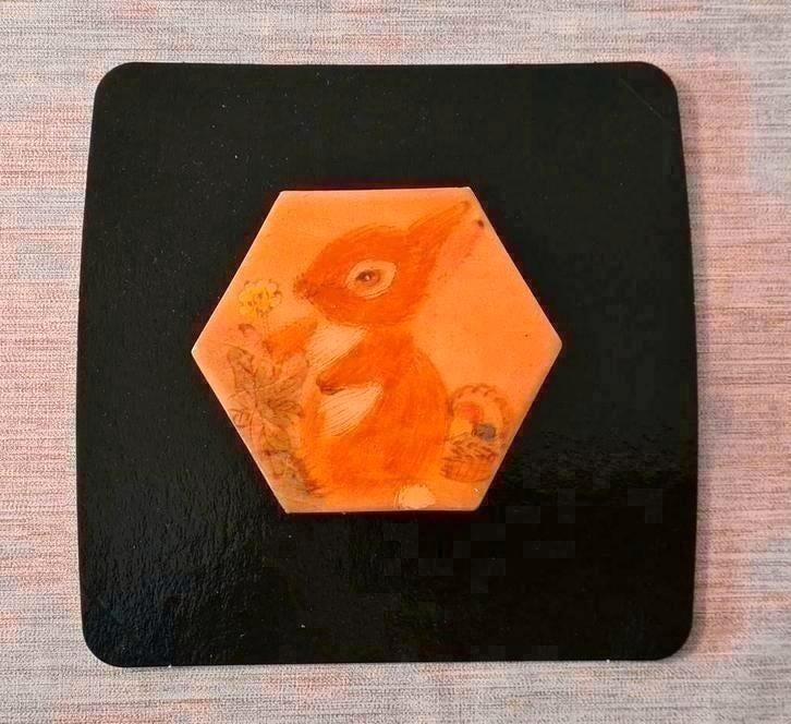 Doosje "getekend konijntje" (11 x 6 cm), Ophalen of Verzenden, Zo goed als nieuw
