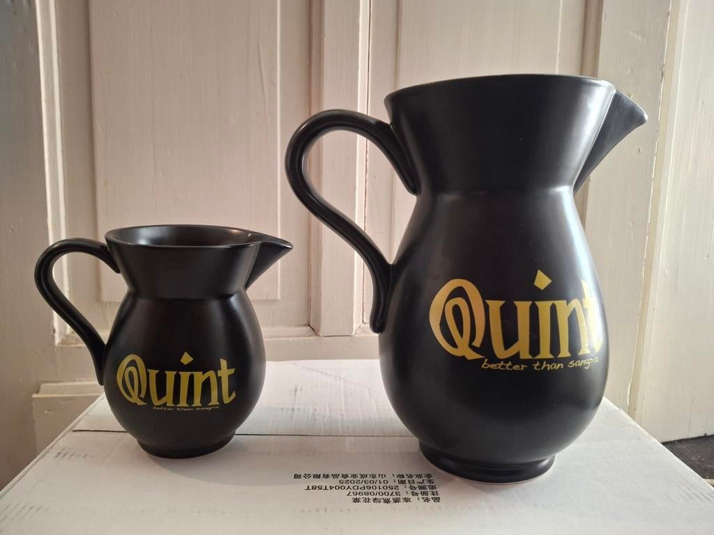 2 carafes à sangria noires, 2litres et 500cl, Enlèvement, Comme neuf