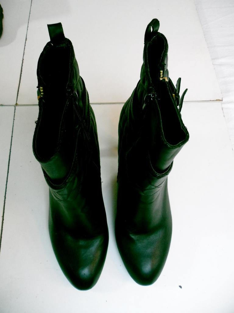 Botte noire 2-BIZZY avec effet matelassé pointure 41, 2-Bizzy, Enlèvement ou Envoi, Comme neuf, Boots et Botinnes