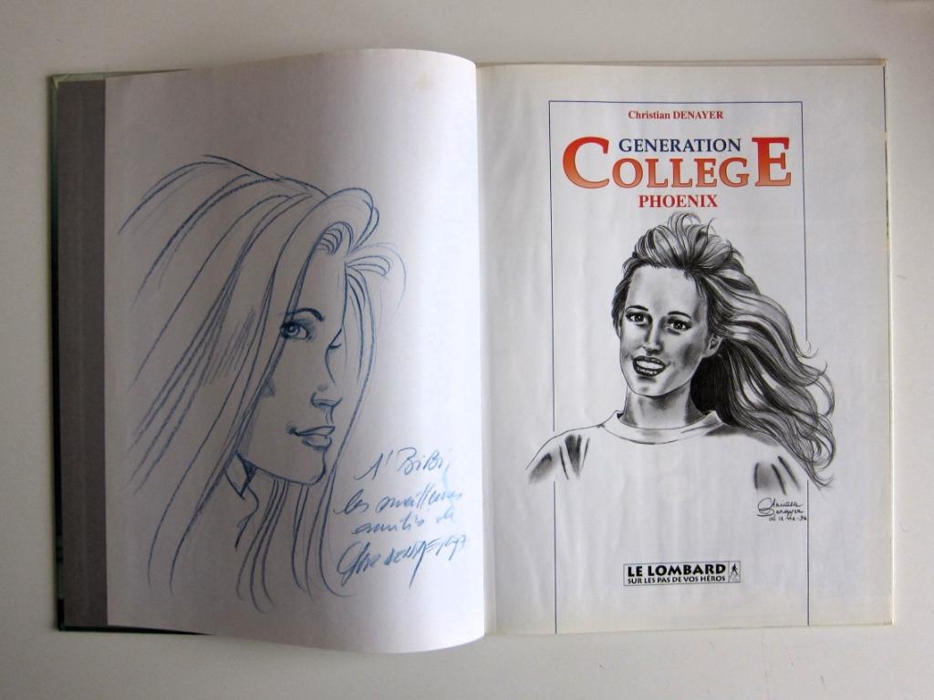Dédicace Christian Denayer - Génération collège t.3 (1996)EO, Livres, Denayer, Enlèvement ou Envoi, Une BD, Comme neuf