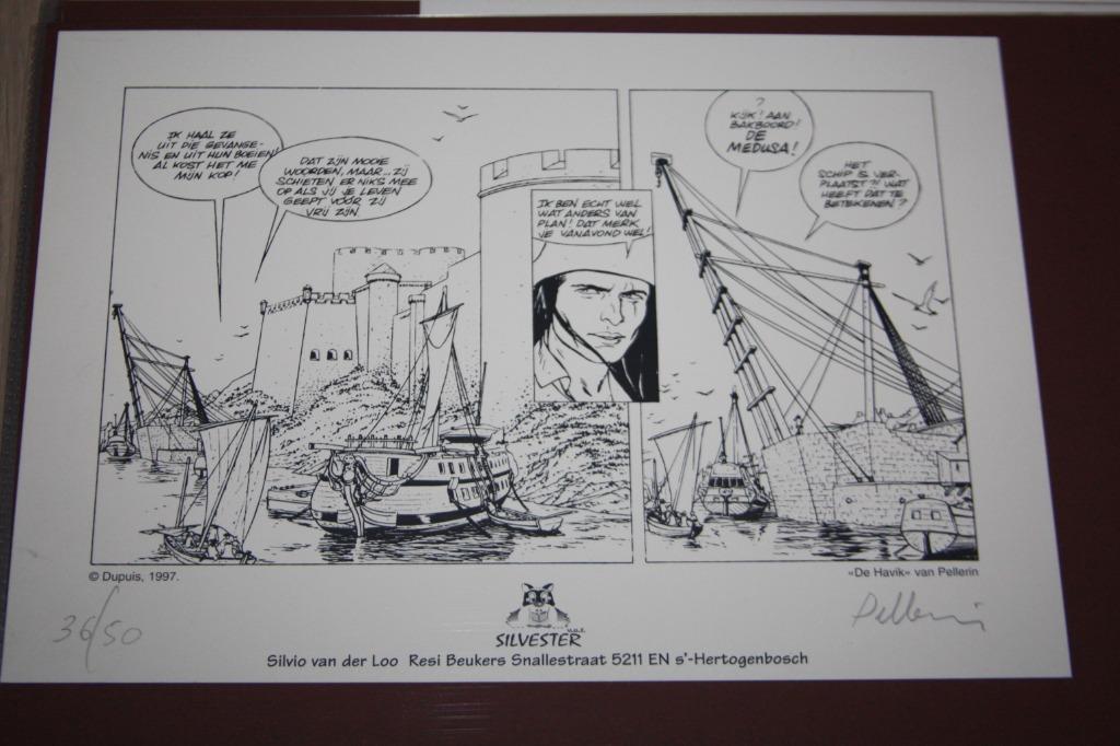 Pellerin De Havik , 36/50 ex-libris , Gesigneerd , Nieuw, Ophalen of Verzenden, Overige figuren, Nieuw, Overige typen