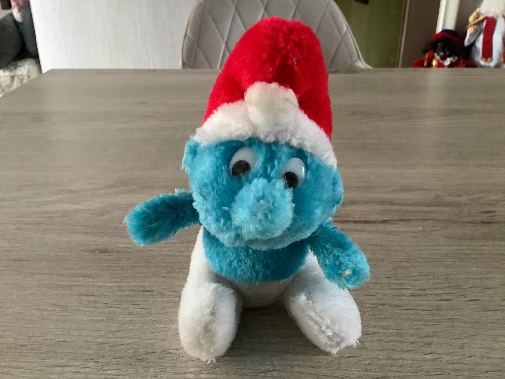 De Smurfen vintage pluche character (13 cm), Ophalen of Verzenden, Zo goed als nieuw, Overige Smurfen, Poppetje, Figuurtje of Knuffel