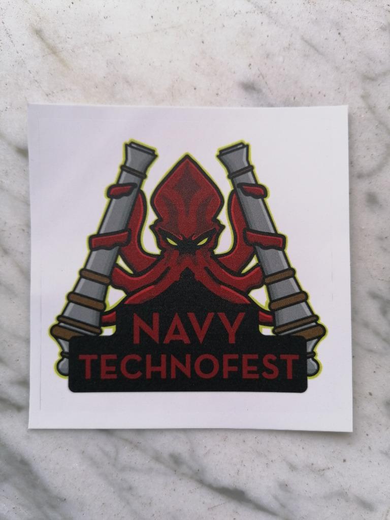 Sticker van de Belgische marine „NAVY TECHNOFEST” Zeebrugge, Verzamelen, Ophalen of Verzenden