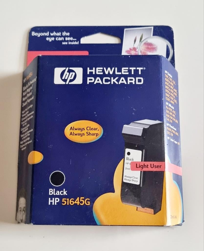 Cartouche d'encre 51645G HP 45 black, Informatique & Logiciels, Enlèvement, Comme neuf, HP