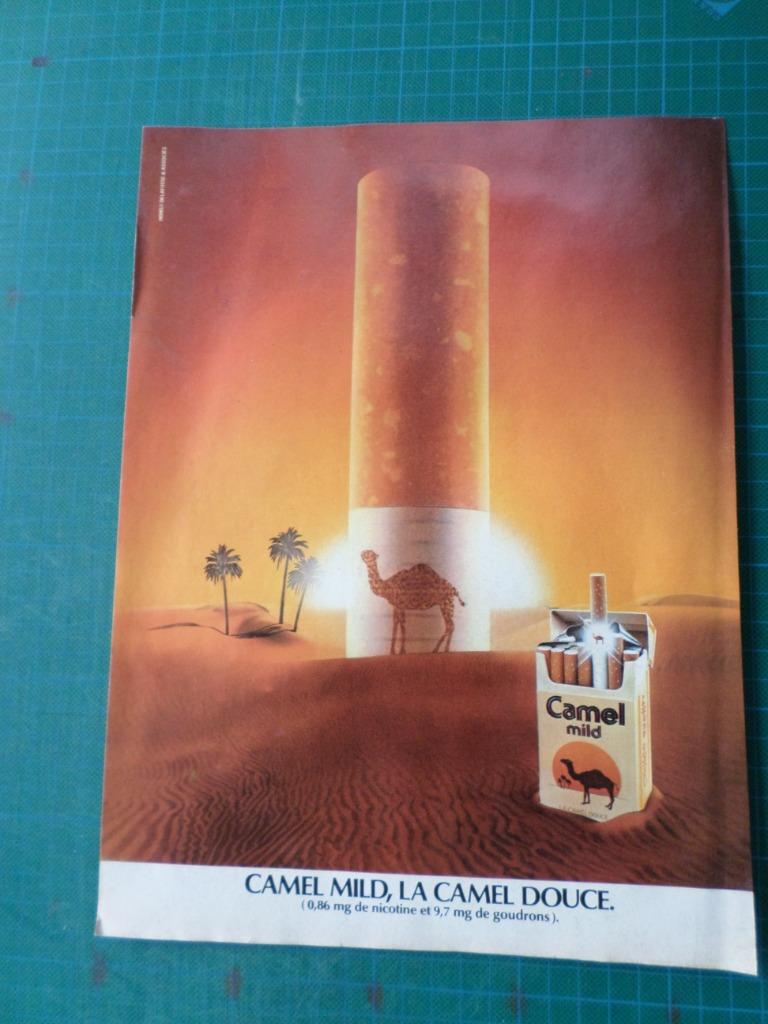 Camel cigarettes - publicité papier - 1979, Verzamelen, Merken en Reclamevoorwerpen, Gebruikt, Overige typen, Ophalen of Verzenden