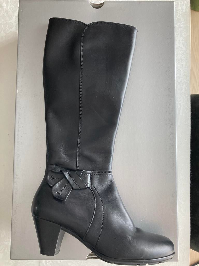 Bottes Gabor noir cuir 38, Comme neuf, Noir