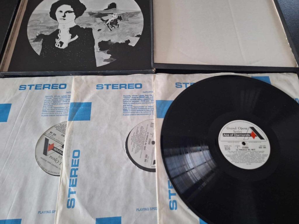 Puccini / Capuana - La Fanciulla Del West Box 3 x Lp's Vinyl, 12 pouces, Enlèvement ou Envoi, Utilisé, Romantique