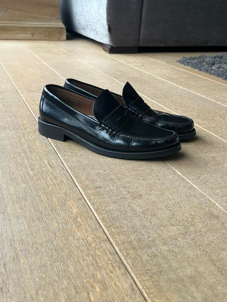 Mocassins Terra 44 en cuir noir, Vêtements | Hommes, Chaussures, Enlèvement ou Envoi, Comme neuf, Flâneurs, Noir