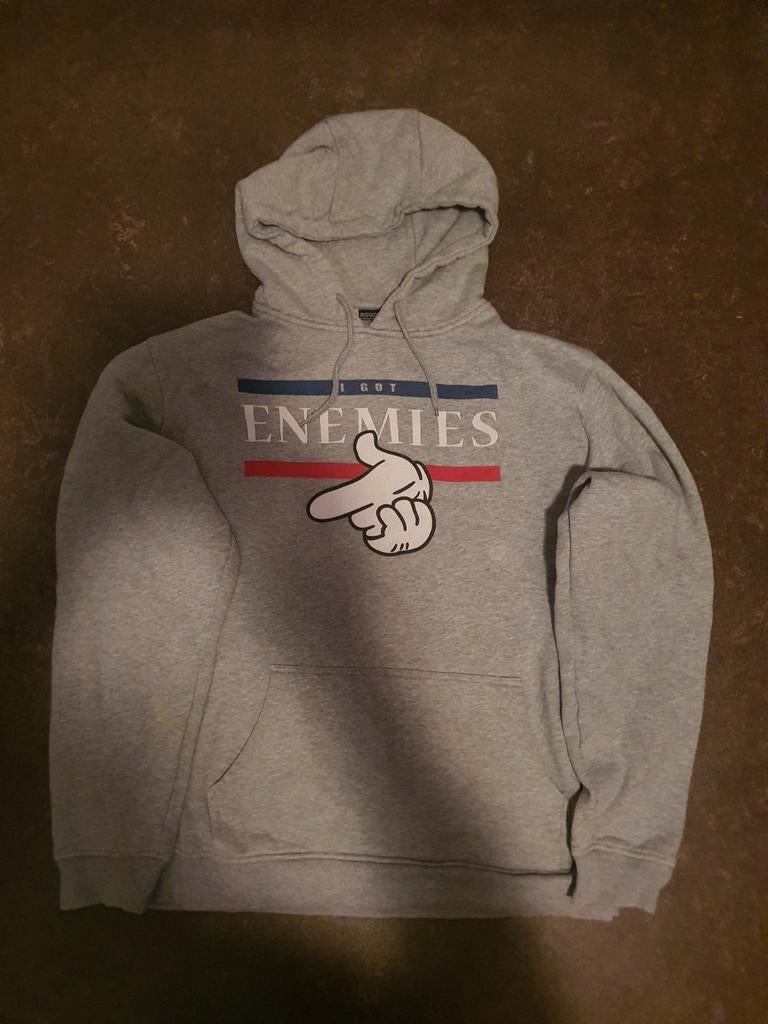 Mister tee enemies hoodie warme trui XL, Ophalen of Verzenden, Zo goed als nieuw, Maat 56/58 (XL)